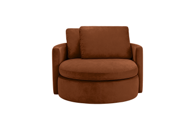 Moroder Swivel Accent Chair in Marfa Pluto