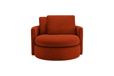 Moroder Swivel Accent Chair in Roni Poppy