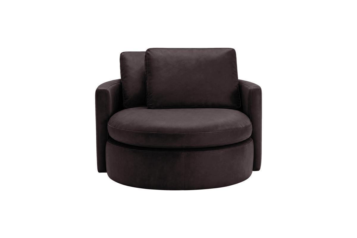 Moroder Swivel Accent Chair in Momo Rollie