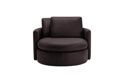 Moroder Swivel Accent Chair in Momo Rollie