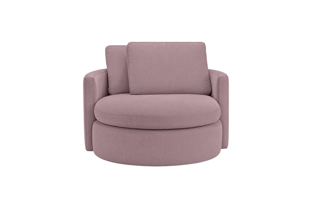 Moroder Swivel Accent Chair in Fresco Saint-Tropez