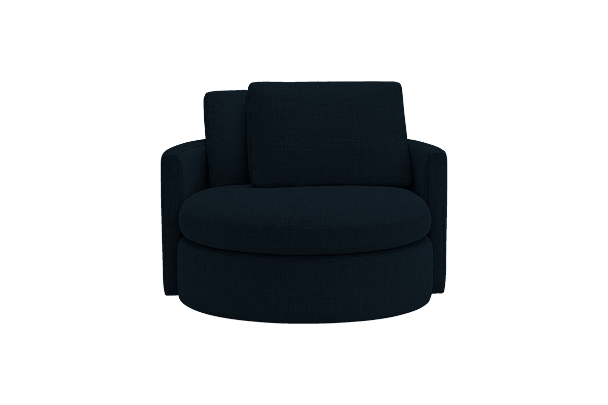 Moroder Swivel Accent Chair in Mosquito Tenerife
