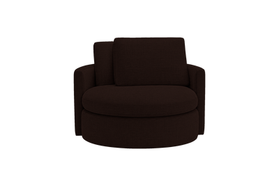 Moroder Swivel Accent Chair in Mosquito Terra