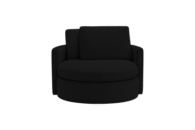 Moroder Swivel Accent Chair in Mosquito Yves