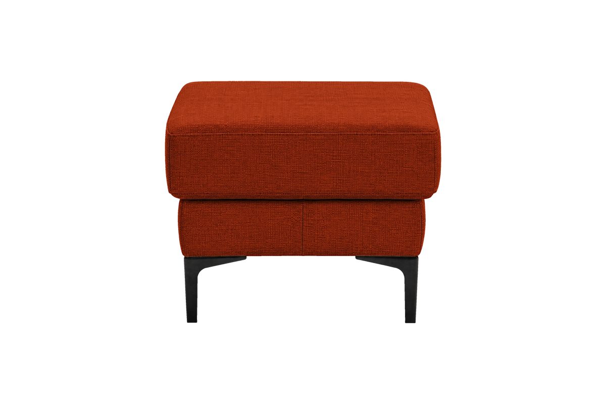 Oli Footstool in Roni Poppy