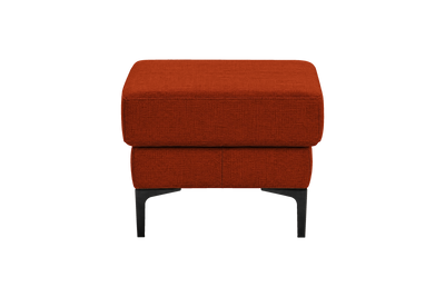 Oli Footstool in Roni Poppy