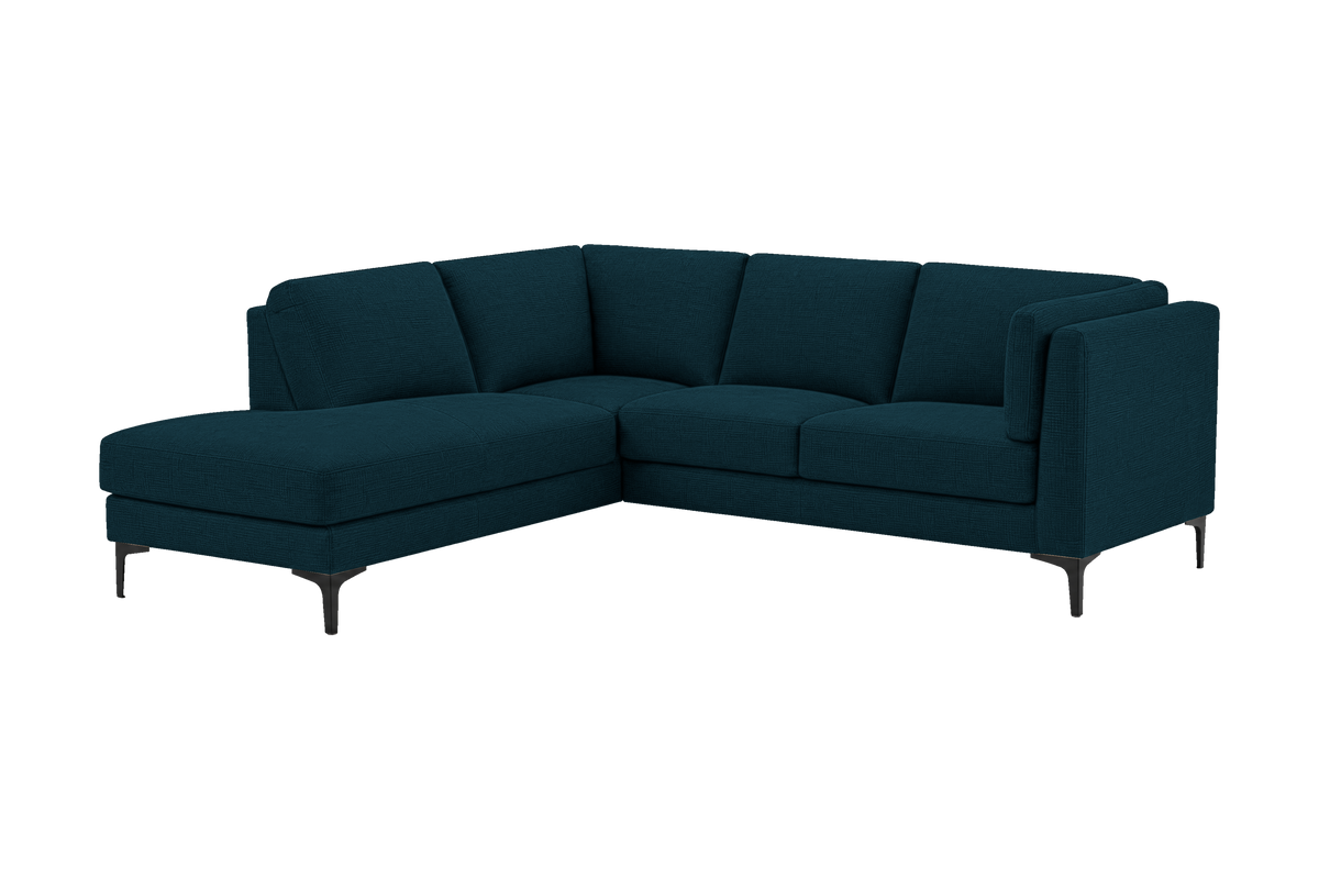 Oli Left Bumper Corner Sofa in Roni Deep Lake