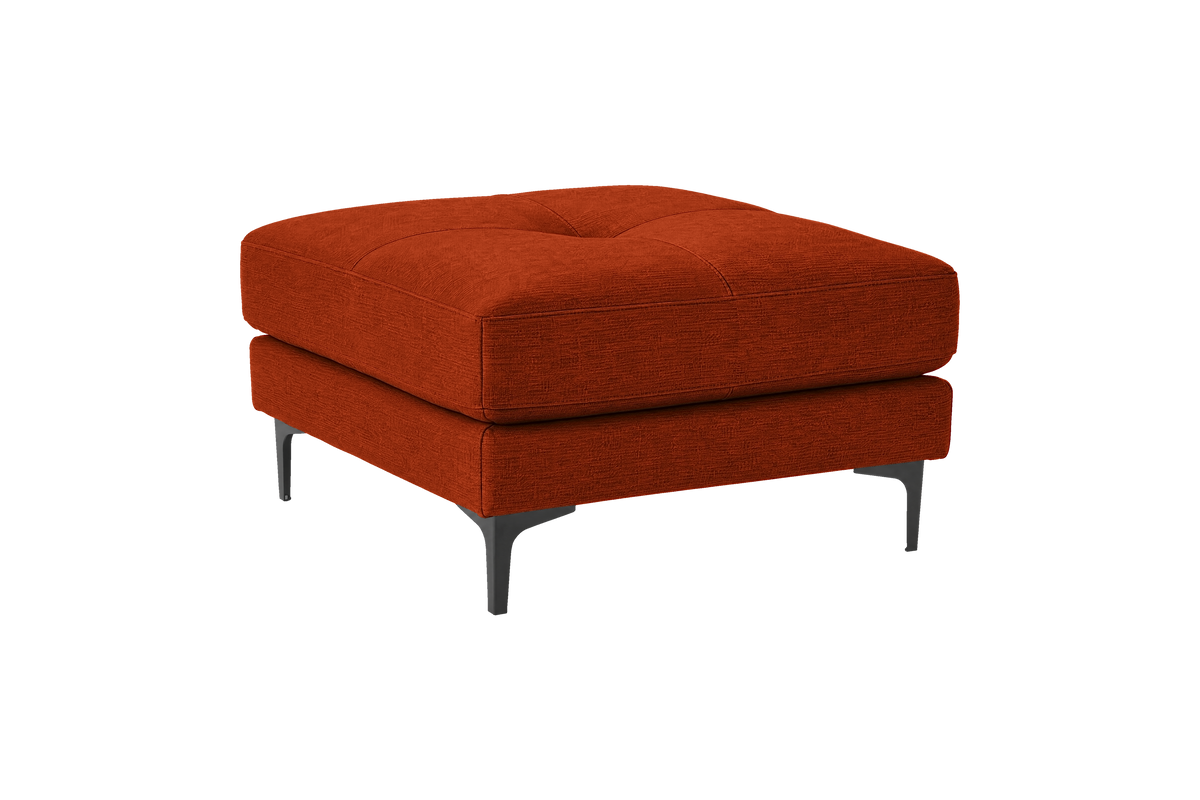 Oli Modular Footstool in Roni Poppy