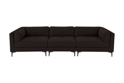 Oli Modular Large Sofa in Dante Ebony
