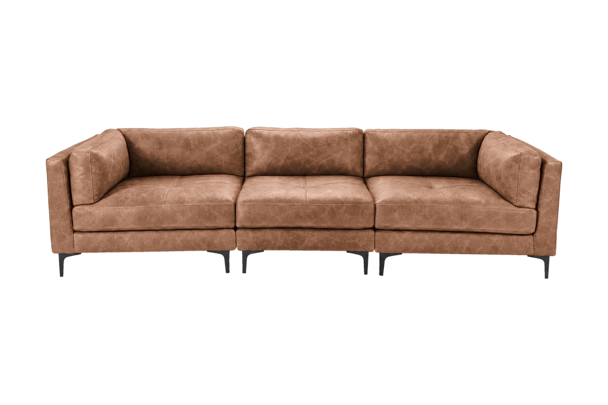 Oli Modular Large Sofa in Celine Rattlesnake