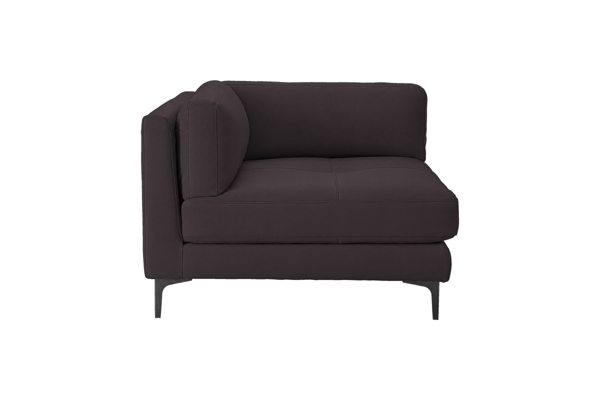 Oli Modular Chair One Arm Left in Dante Charcoal