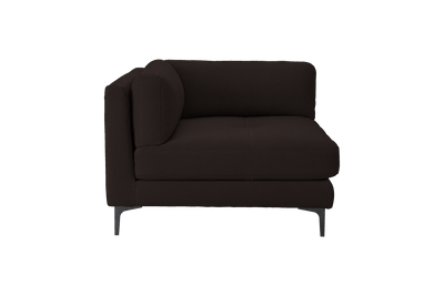 Oli Modular Chair One Arm Left in Dante Ebony
