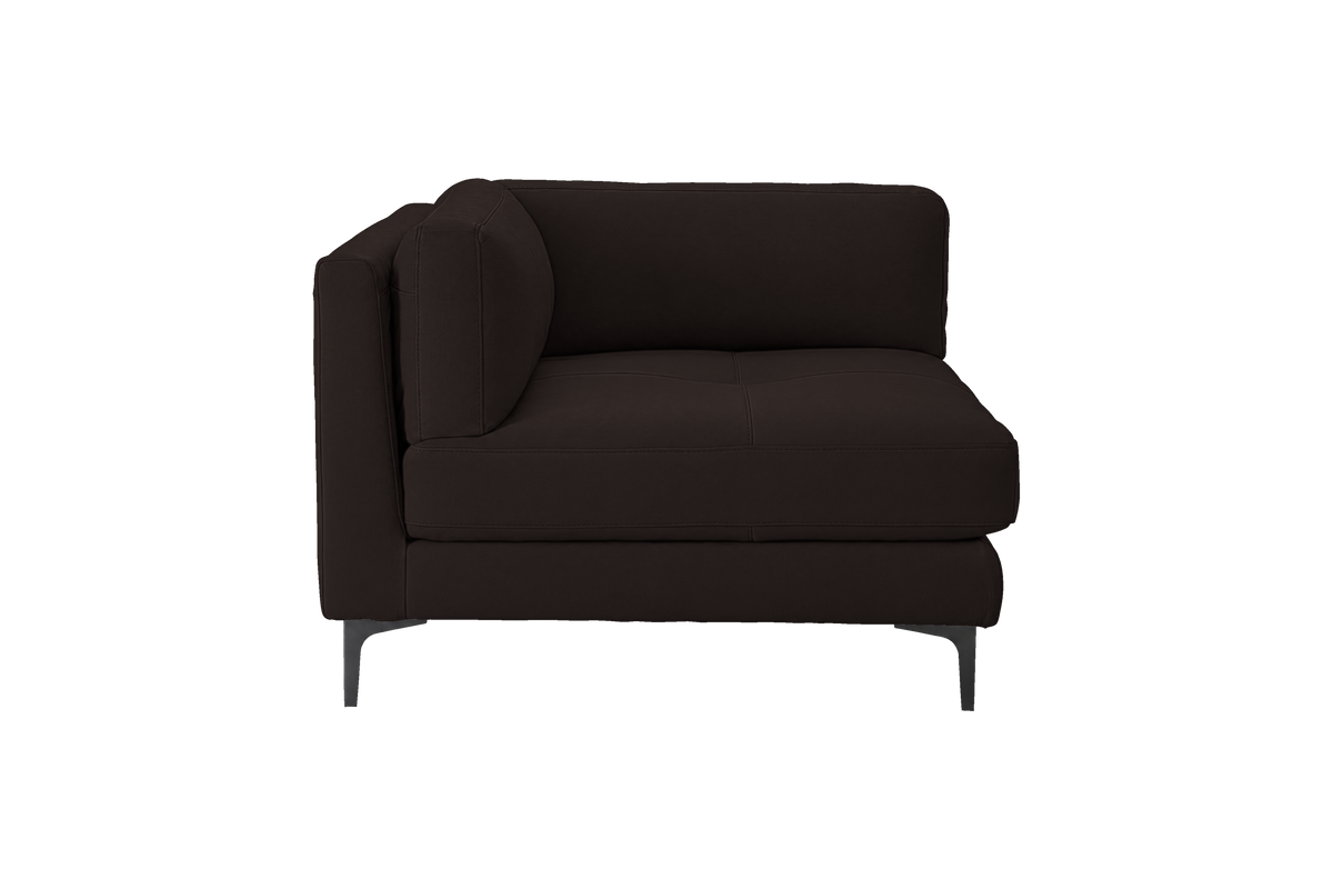 Oli Modular Chair One Arm Left in Dante Ebony