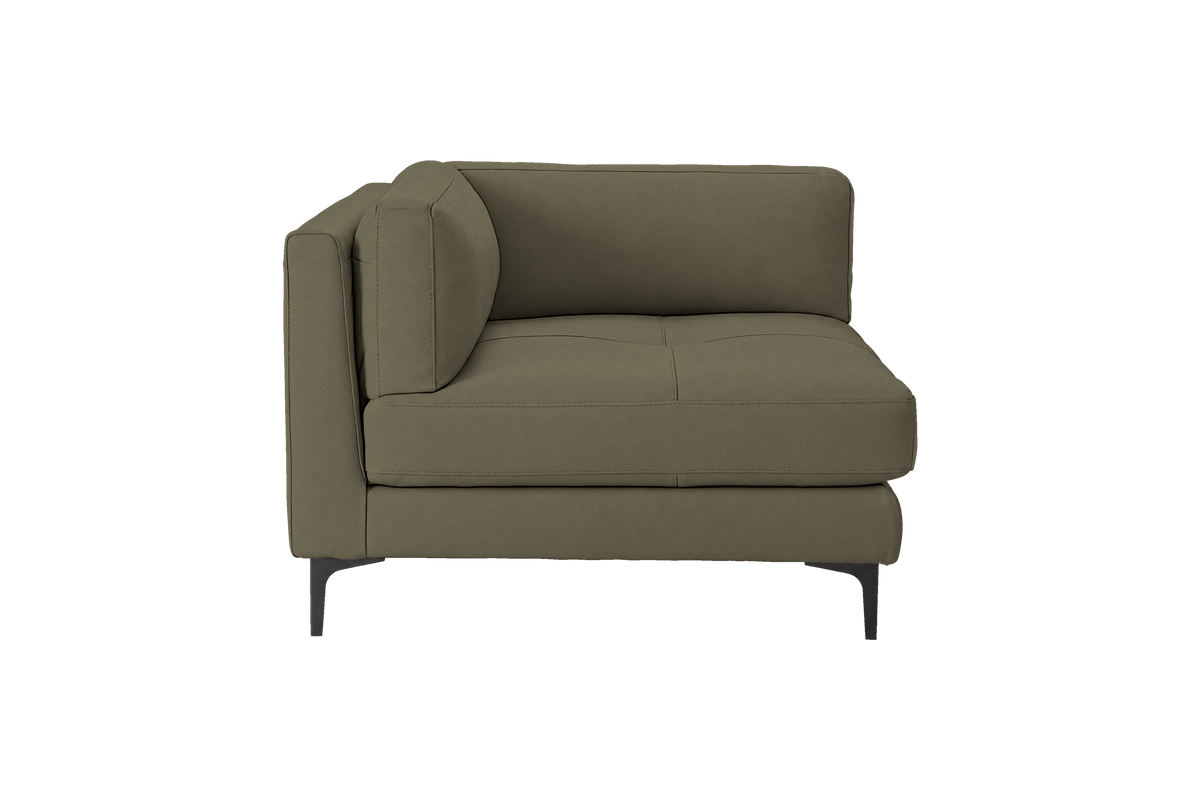Oli Modular Chair One Arm Left in Felix Olive