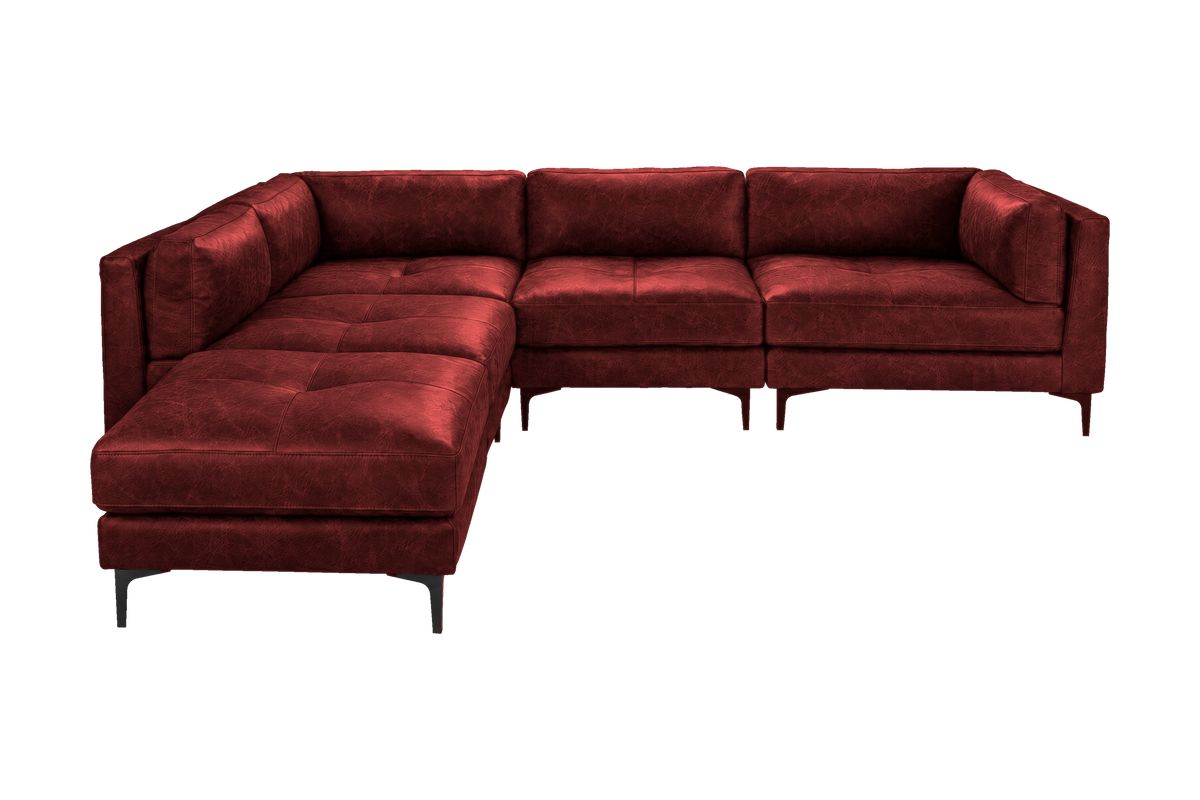 Oli Modular Left Bumper Corner Sofa in Celine Figaro