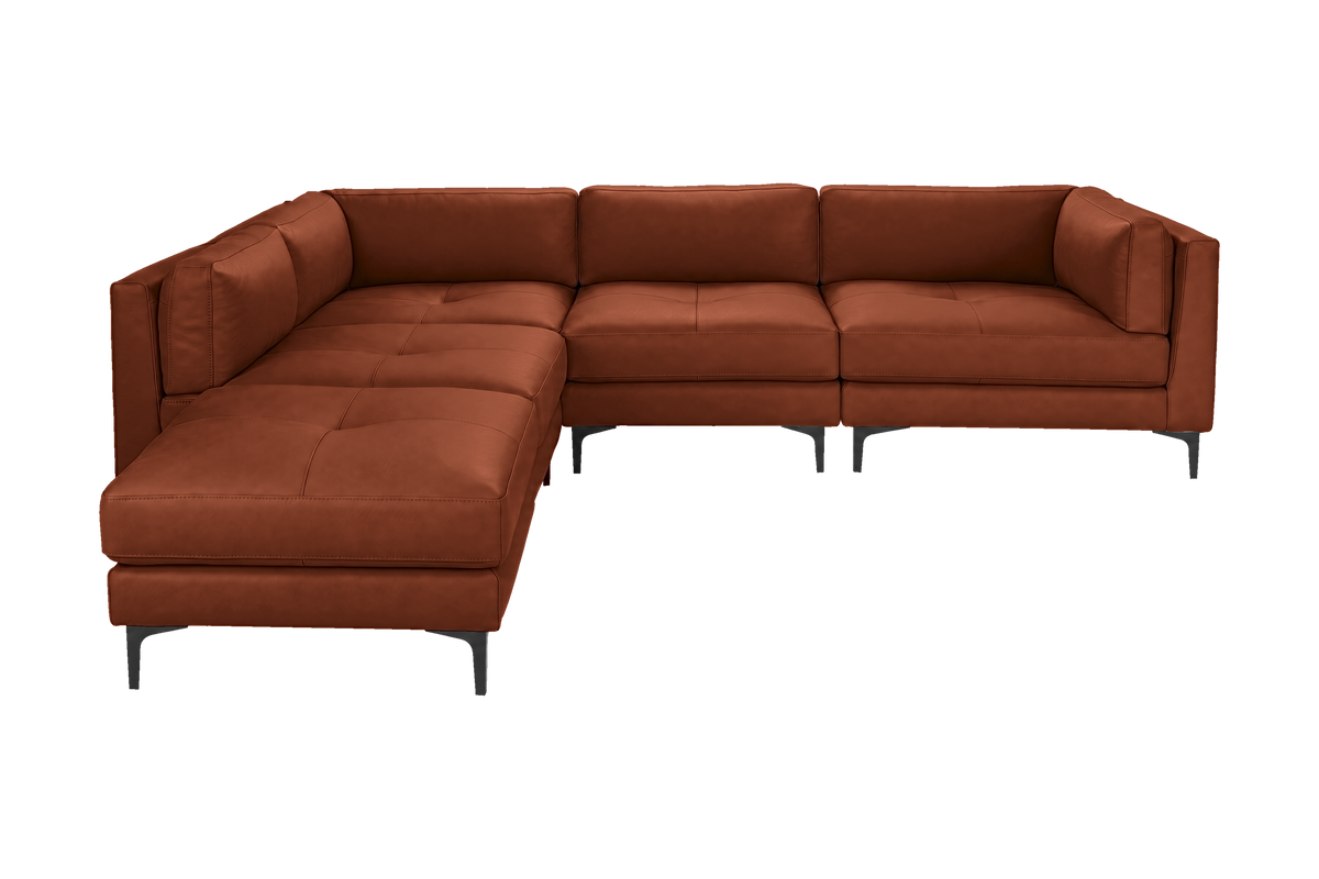 Oli Modular Left Bumper Corner Sofa in Momo Grower