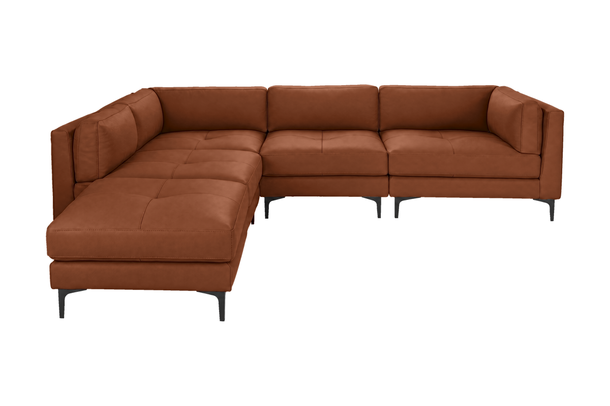 Oli Modular Left Bumper Corner Sofa in Dante Hazel