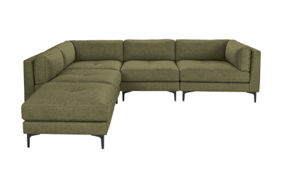 Oli Modular Left Bumper Corner Sofa in Mosquito Sycamore