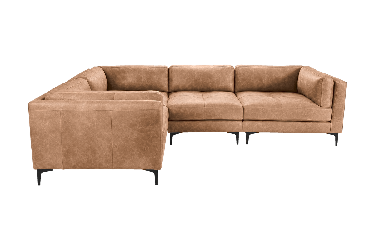 Oli Modular Left Corner Sofa in Celine Camel