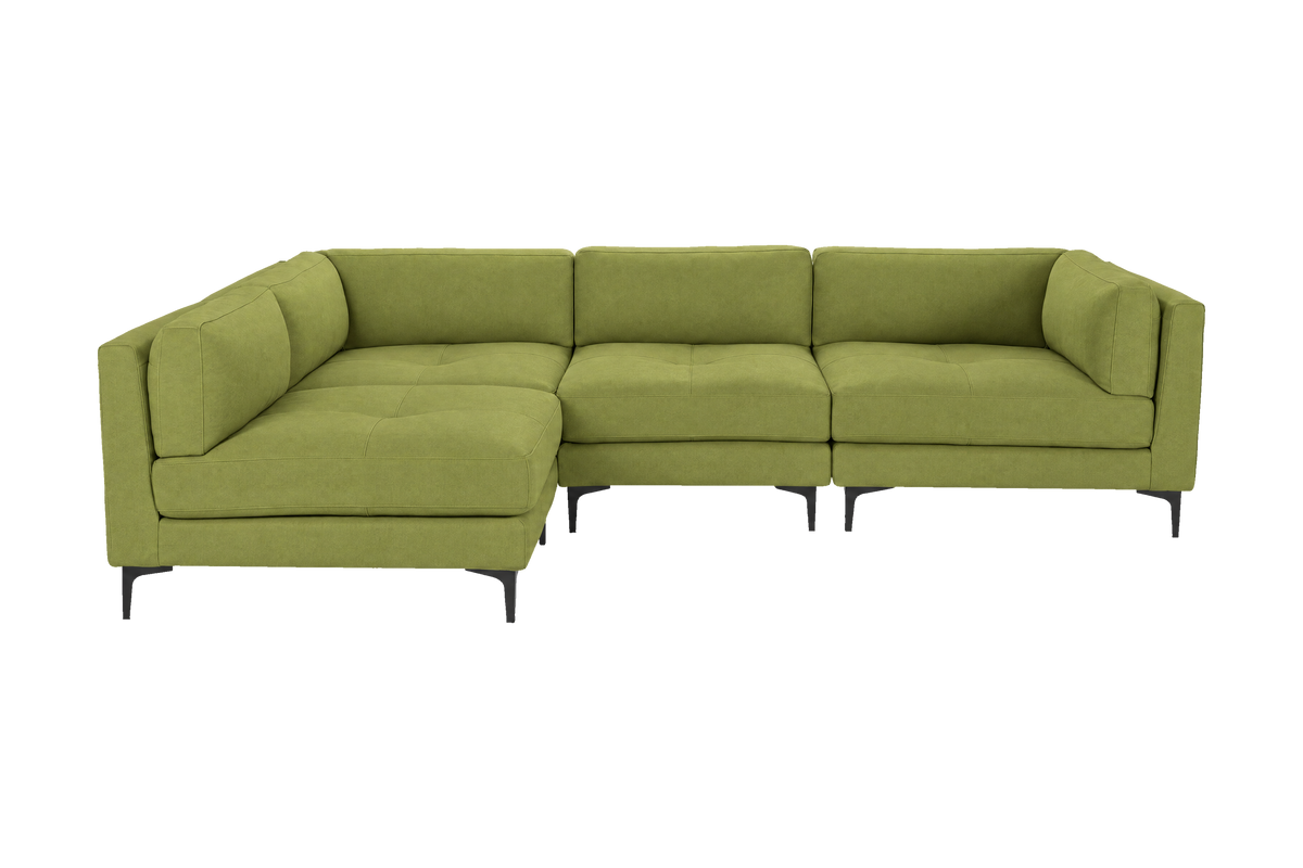 Oli Modular Left Open Corner Sofa in Fresco Key Lime