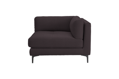 Oli Modular Chair One Arm Right in Dante Charcoal
