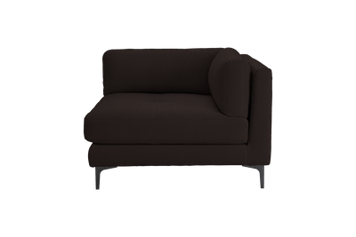 Oli Modular Chair One Arm Right in Dante Ebony