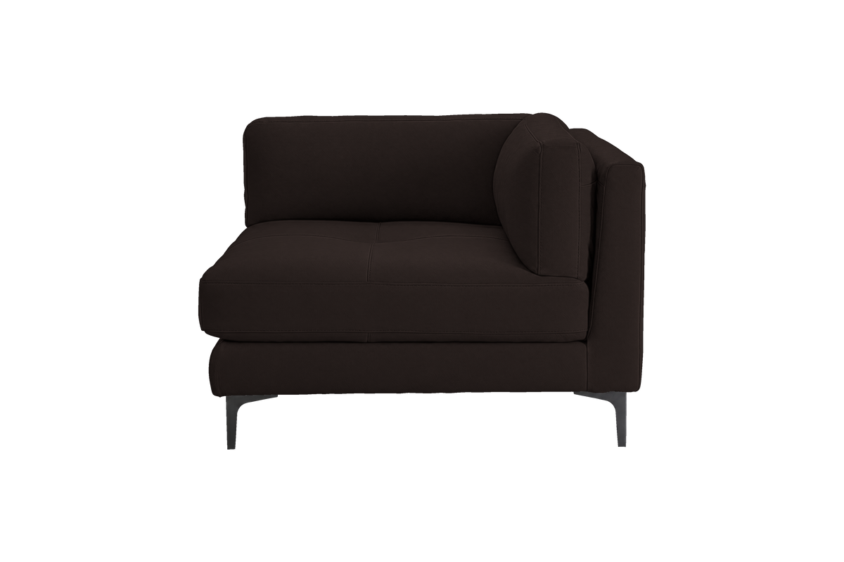 Oli Modular Chair One Arm Right in Dante Ebony