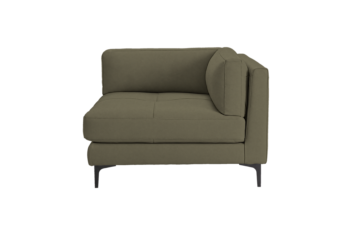 Oli Modular Chair One Arm Right in Felix Olive