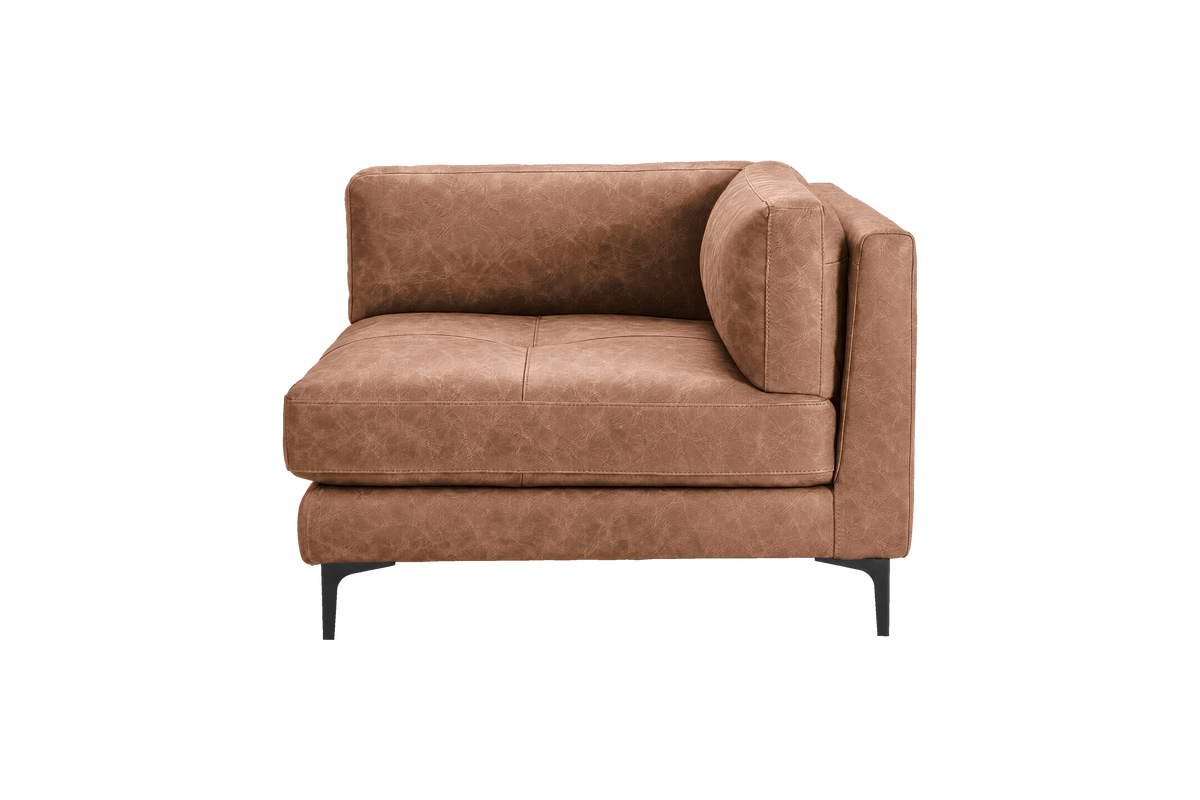 Oli Modular Chair One Arm Right in Celine Rattlesnake