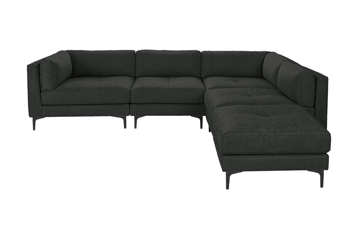 Oli Modular Right Bumper Corner Sofa in Mosquito Lola