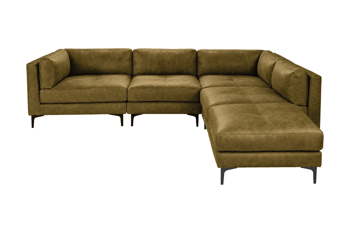 Oli Modular Right Bumper Corner Sofa in Celine Olivia