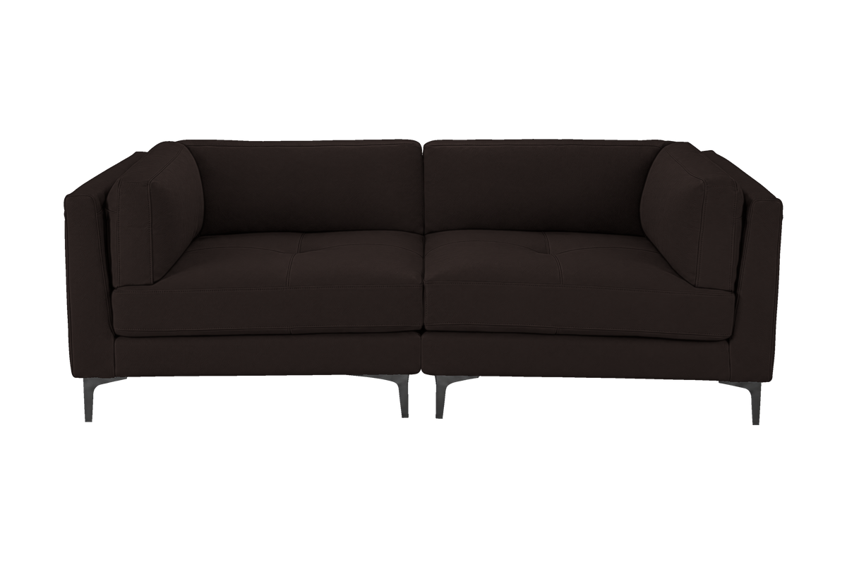 Oli Modular Small Sofa in Dante Ebony