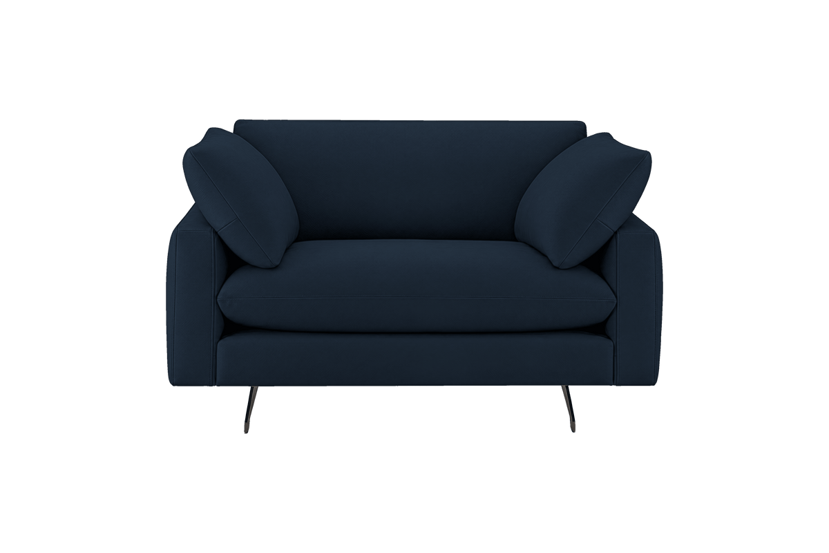 Oliver Cuddle Chair in Dante Aqua
