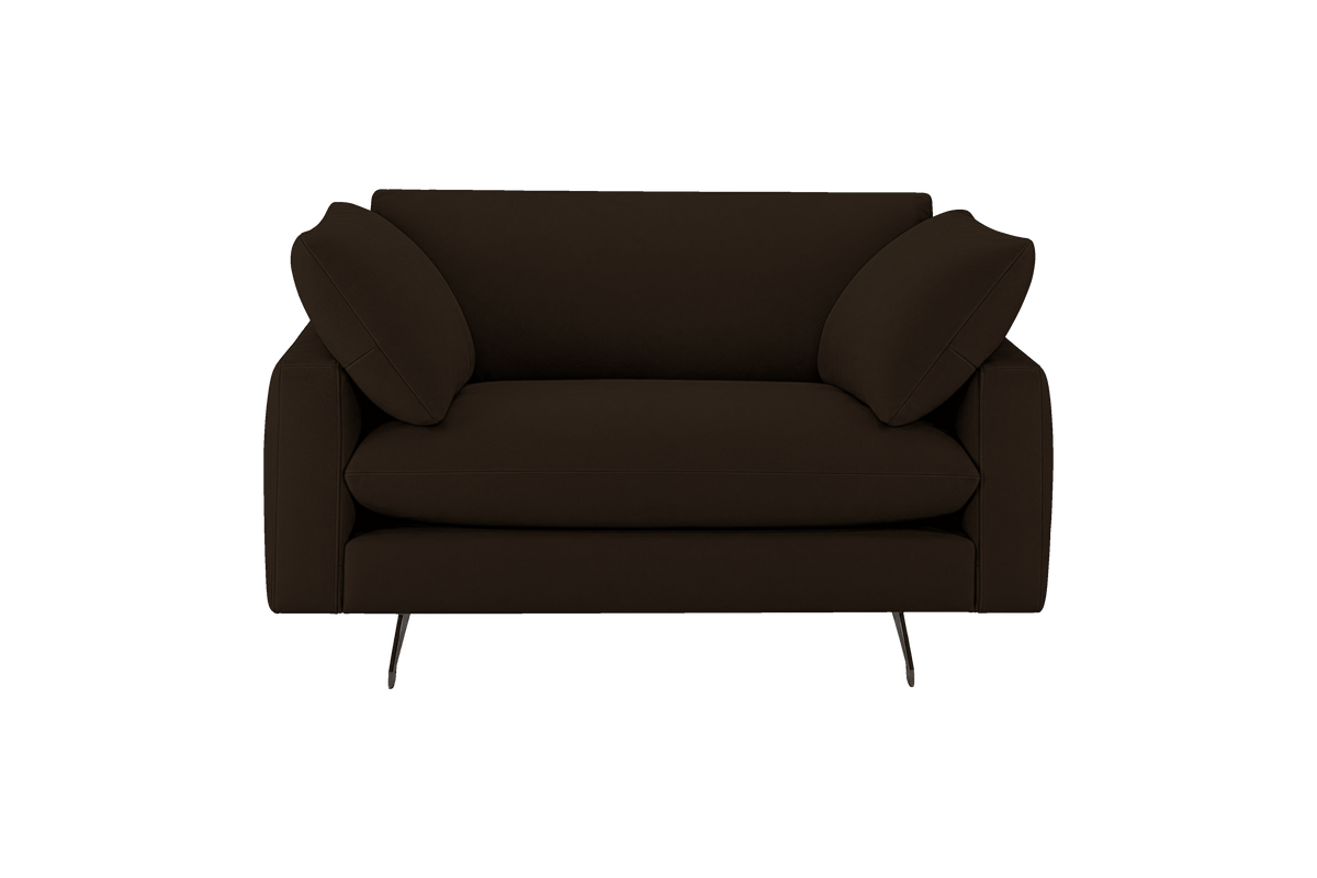 Oliver Cuddle Chair in Marfa Charcoal
