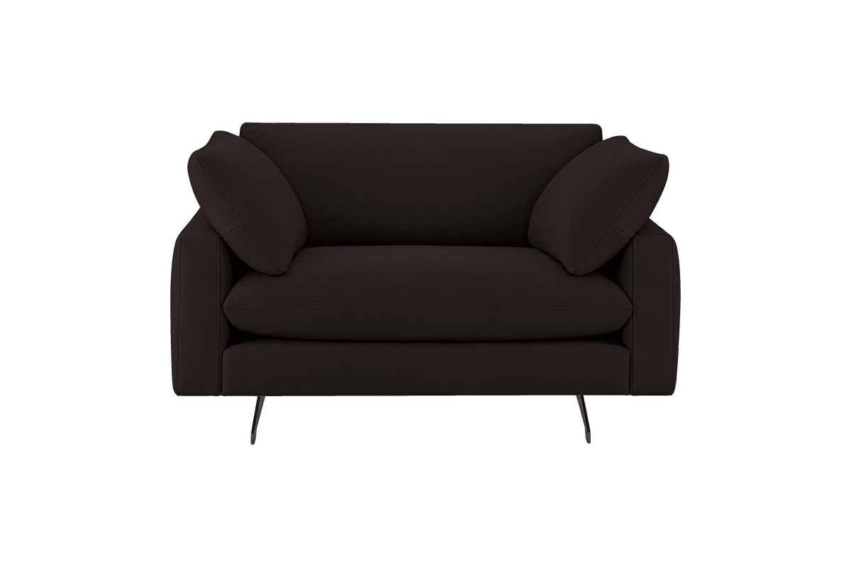 Oliver Cuddle Chair in Dante Ebony