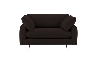 Oliver Cuddle Chair in Dante Ebony