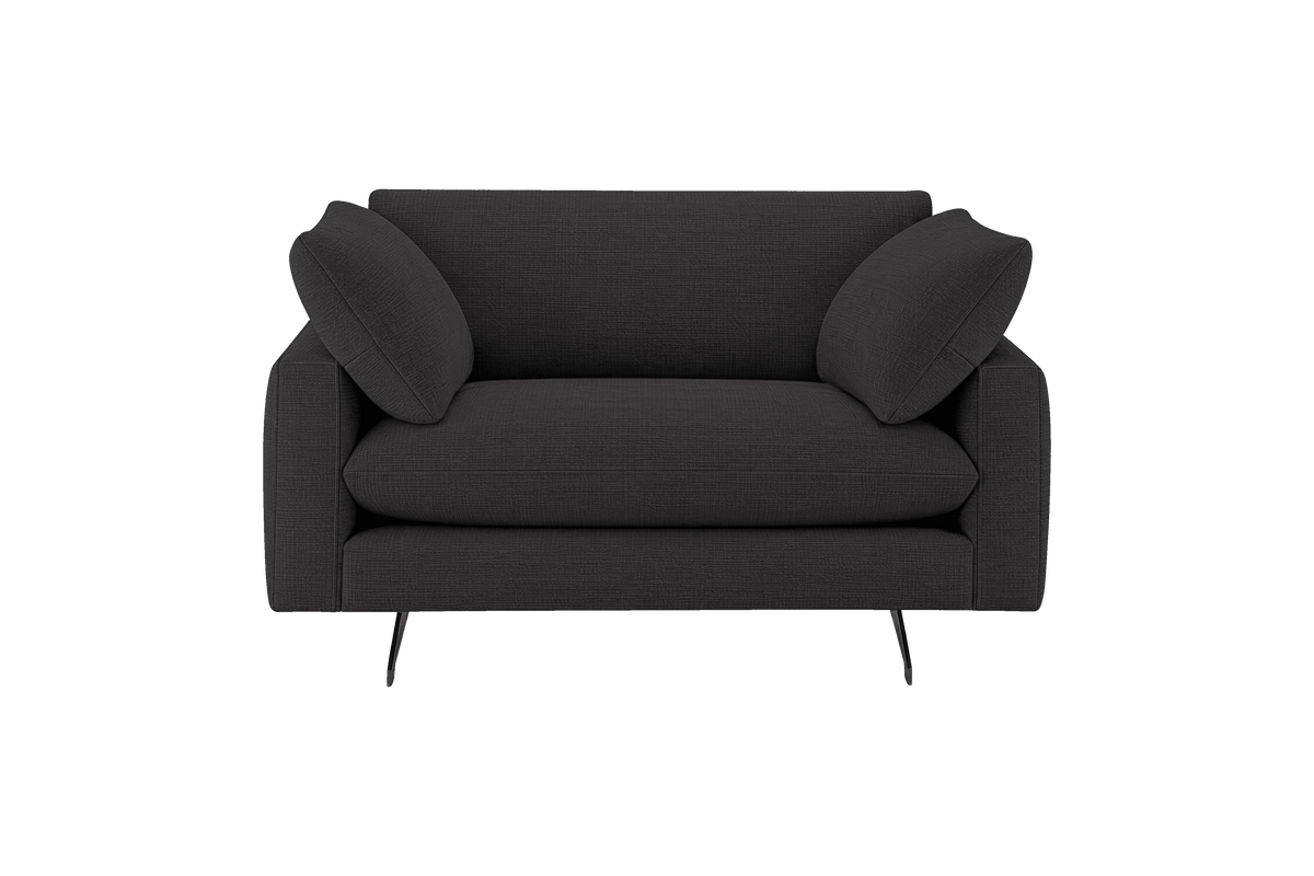 Oliver Cuddle Chair in Roni Ember