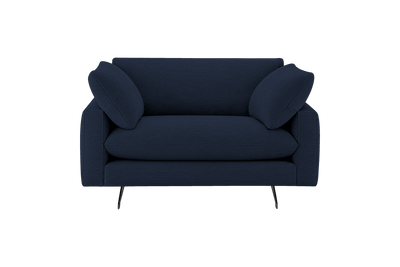 Oliver Cuddle Chair in Roni Ember Blue