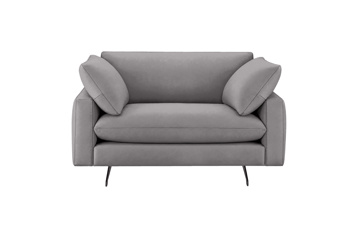 Oliver Cuddle Chair in Dante Meteor