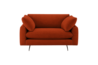 Oliver Cuddle Chair in Roni Poppy
