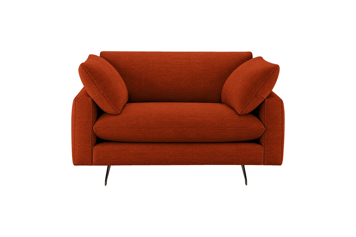 Oliver Cuddle Chair in Roni Poppy