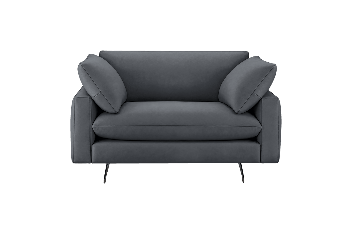 Oliver Cuddle Chair in Dante Shark