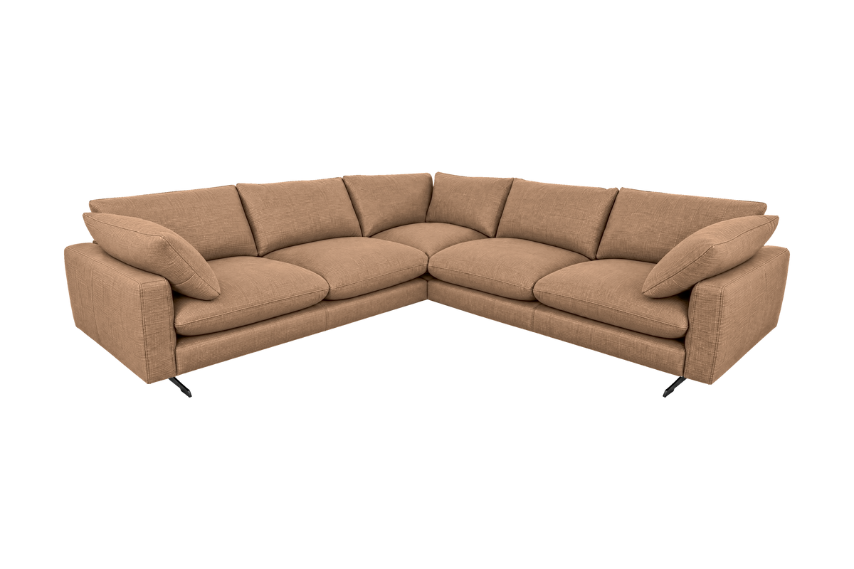 Oliver Sectional in Roni Biscotti