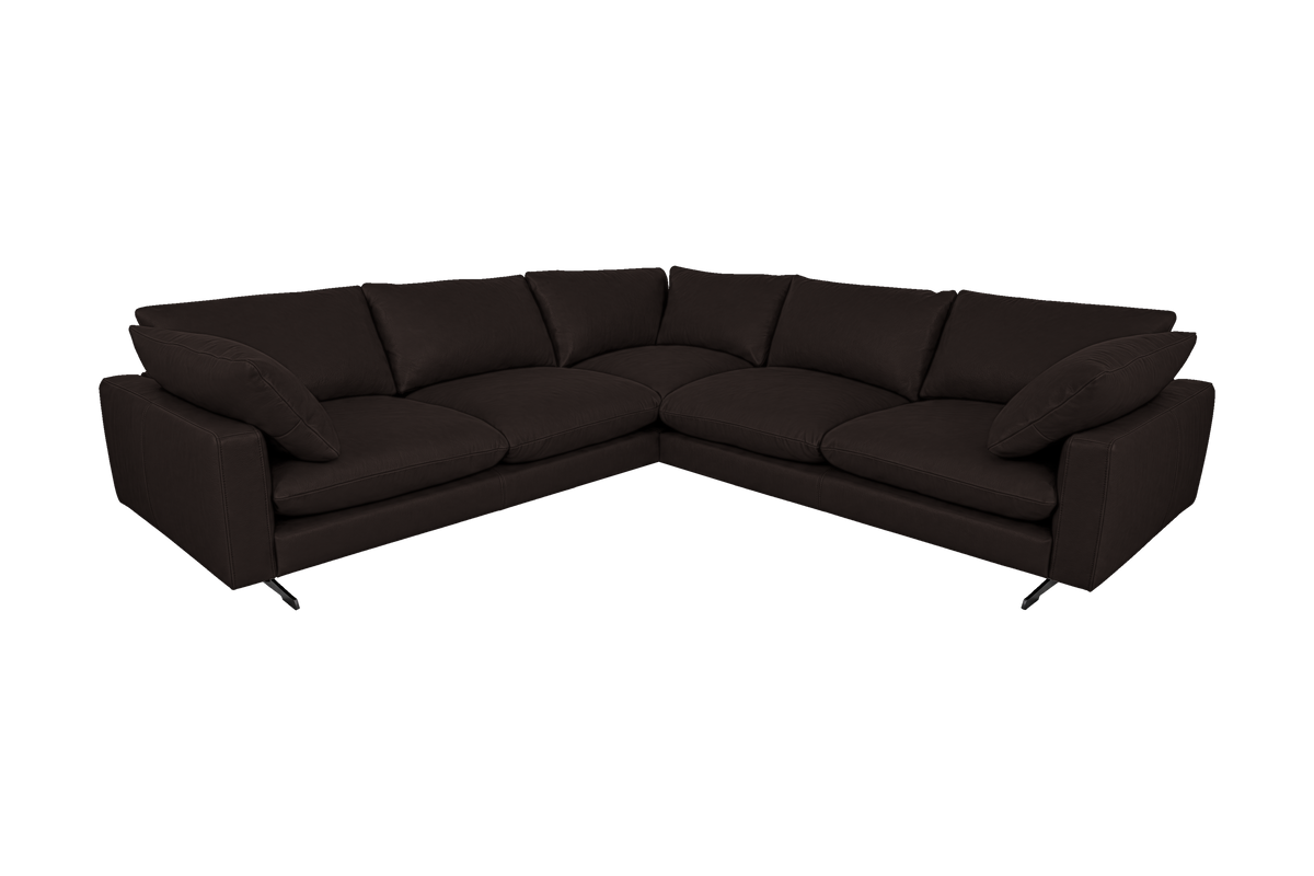 Oliver Sectional in Dante Ebony