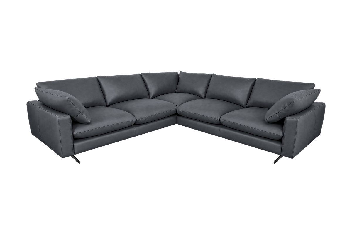 Oliver Sectional in Dante Shark