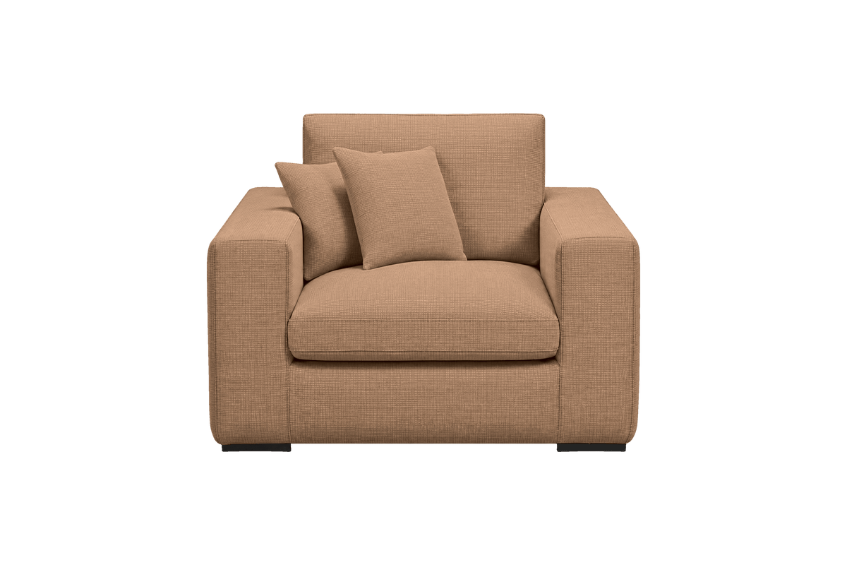 Rhodes Armchair in Roni Biscotti