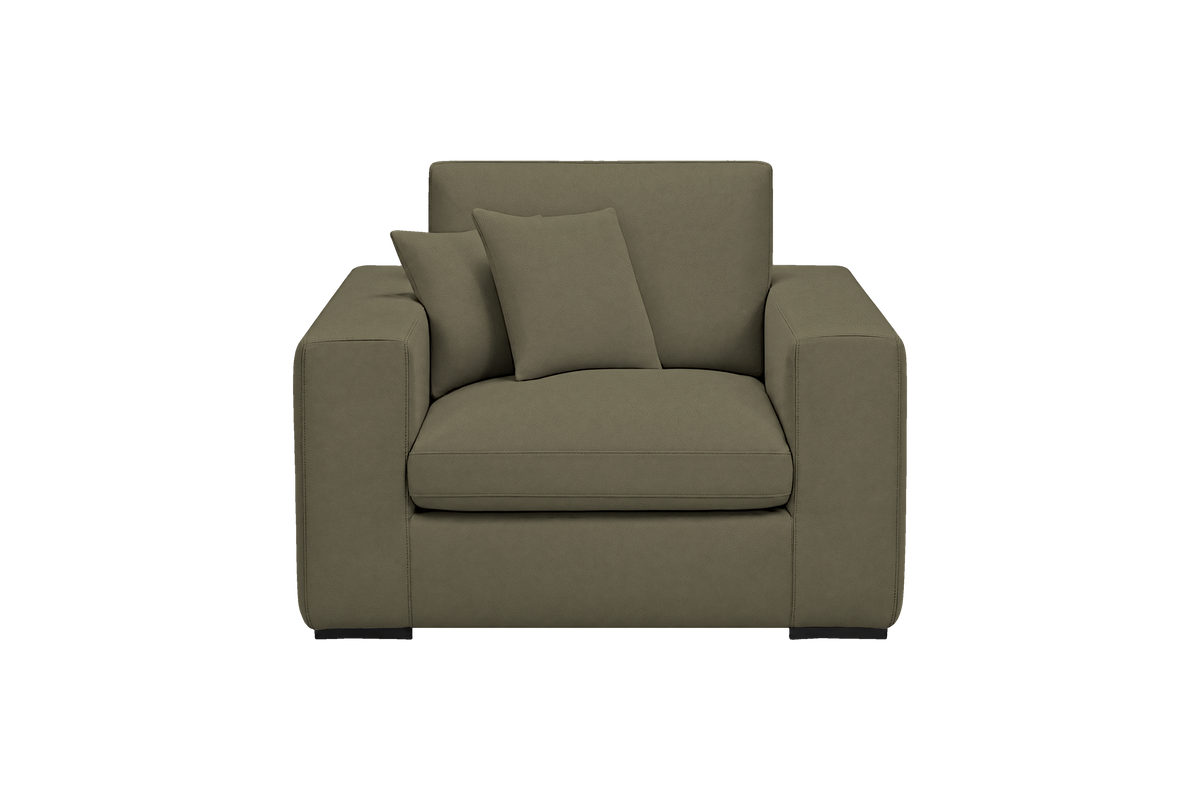 Rhodes Armchair in Felix Olive