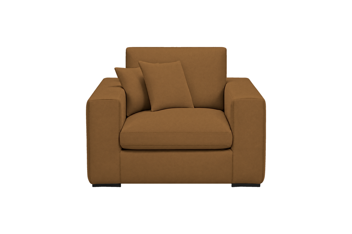 Rhodes Armchair in Felix Pisco