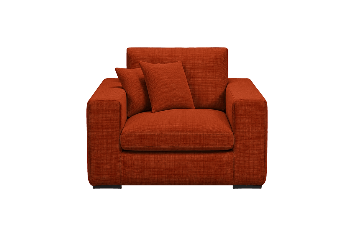 Rhodes Armchair in Roni Poppy