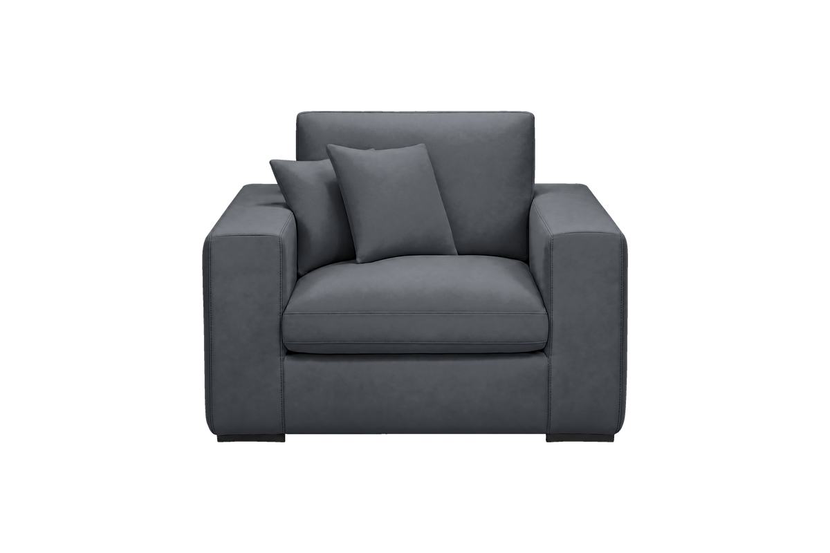 Rhodes Armchair in Dante Shark